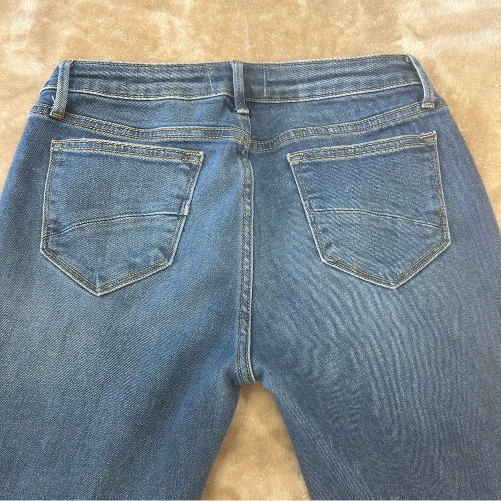 Driftwood Colette womens Jeans sz 28/6 Boho Embroidered Cuff Stretch Denim Ankle - Picture 10 of 13